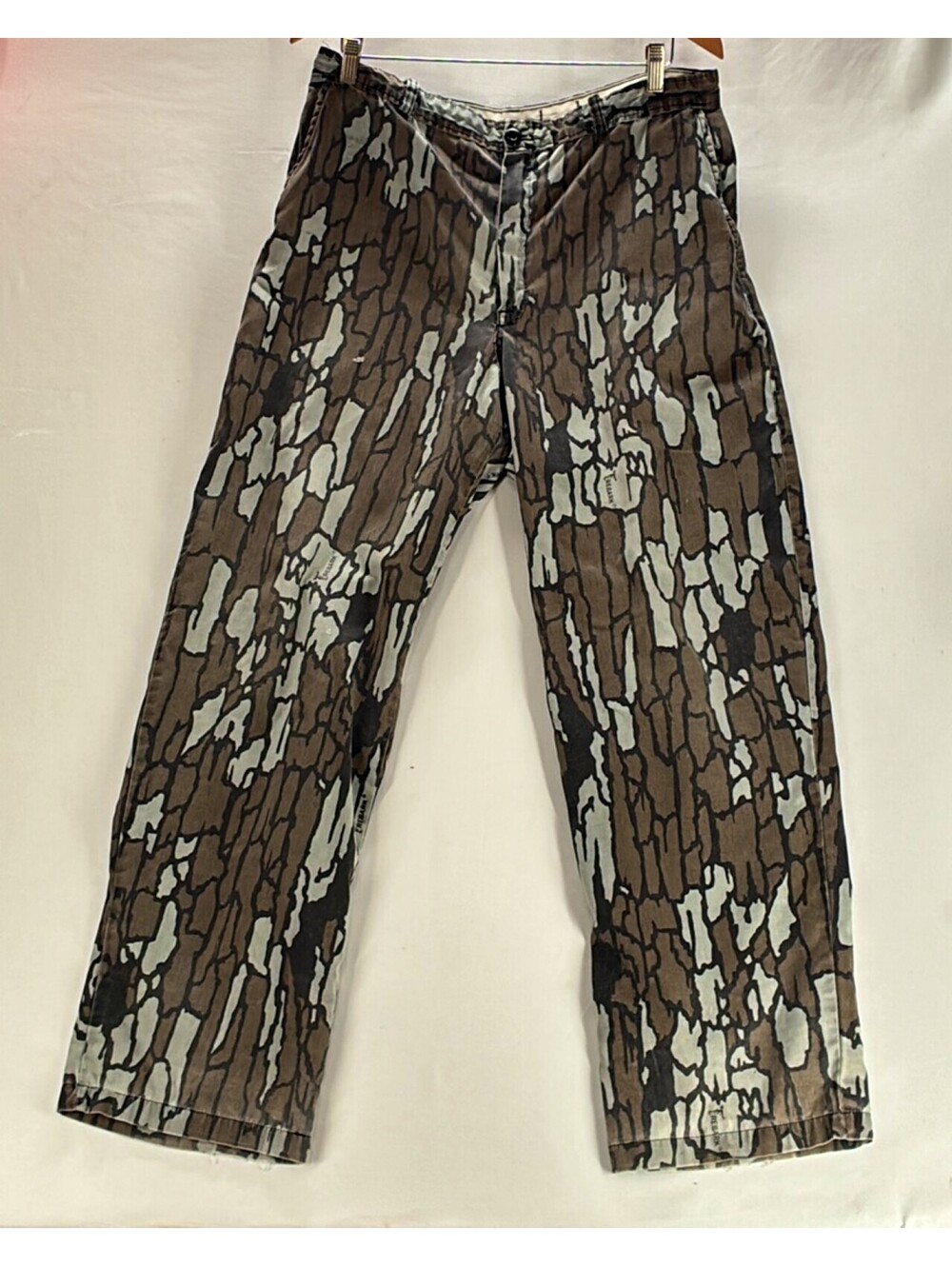 80s Vintage Ocoee Treebark Camo Pants Faded Distressed